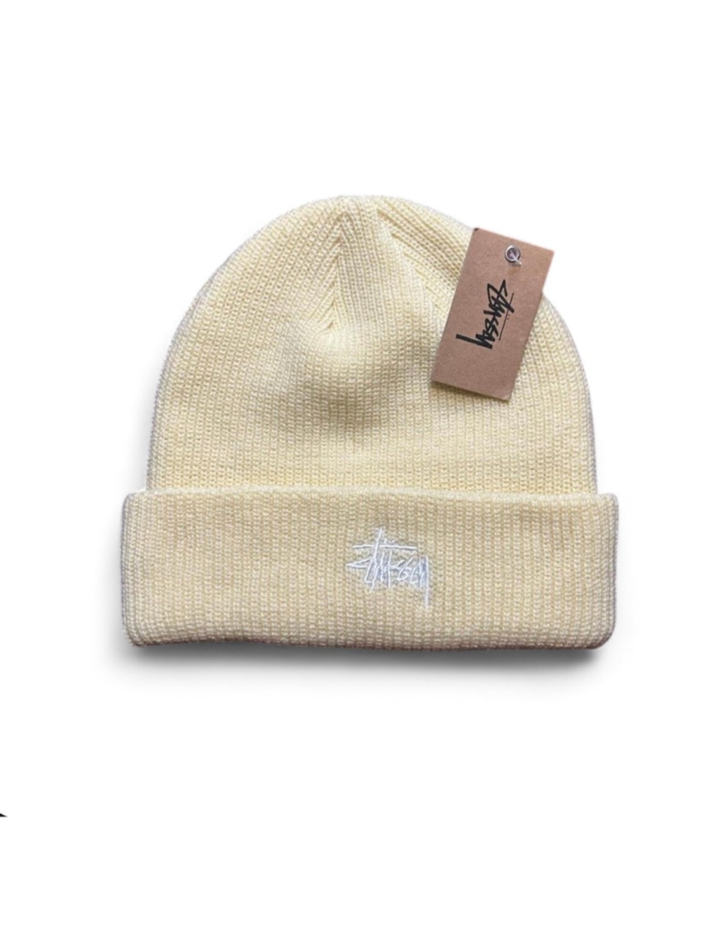 Men's Stussy Basic Cuff Beanie One Size Beige